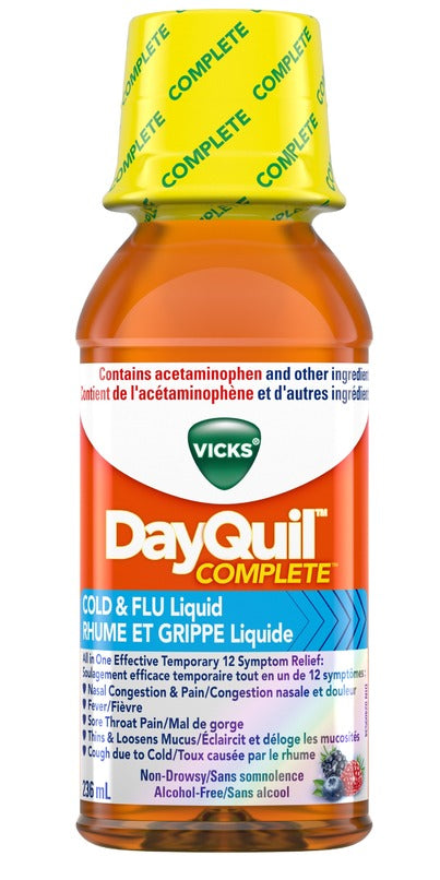 Vicks DayQuil Complete Cold & Flu Liquid - 236 ml