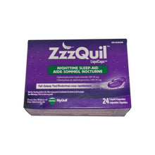 Load image into Gallery viewer, ZzzQuil Nighttime Sleep-Aid LiquiCaps - 24 liquid capsules
