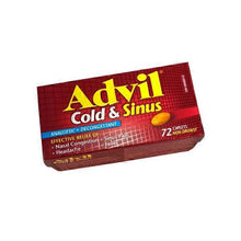 Load image into Gallery viewer, Advil Cold &amp; Sinus - 72 caplets
