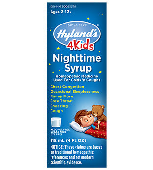 Hyland's 4Kids Nighttime Syrup for Colds & Coughs - 118 ml