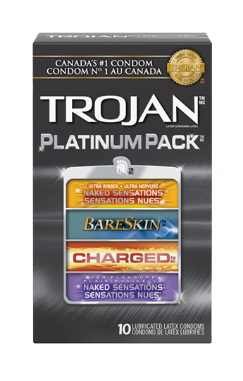 Trojan Platinum Pack Lubricated Condoms - 10 pieces