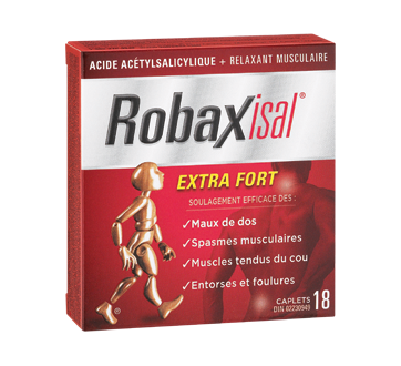 Robaxisal Extra Strength Acetylsalicylic Acid + Muscle Relaxant - 18 caplets