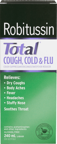 Robitussin Total Cough, Cold, & Flu Liquid - 240 ml