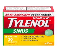 Load image into Gallery viewer, Tylenol Extra Strength Sinus Daytime - 20 eZTabs
