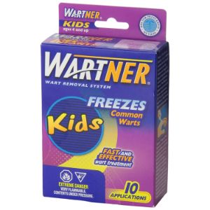 Wartner Wart Removal System for Kids, Freezes Common Warts - 10 applications
