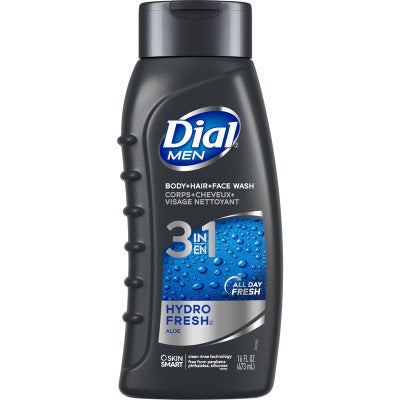 Dial Men Body+Hair+Face Wash 3-in-1