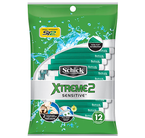 Schick Xtreme2 For Men Sensitive Razor - 12 razors